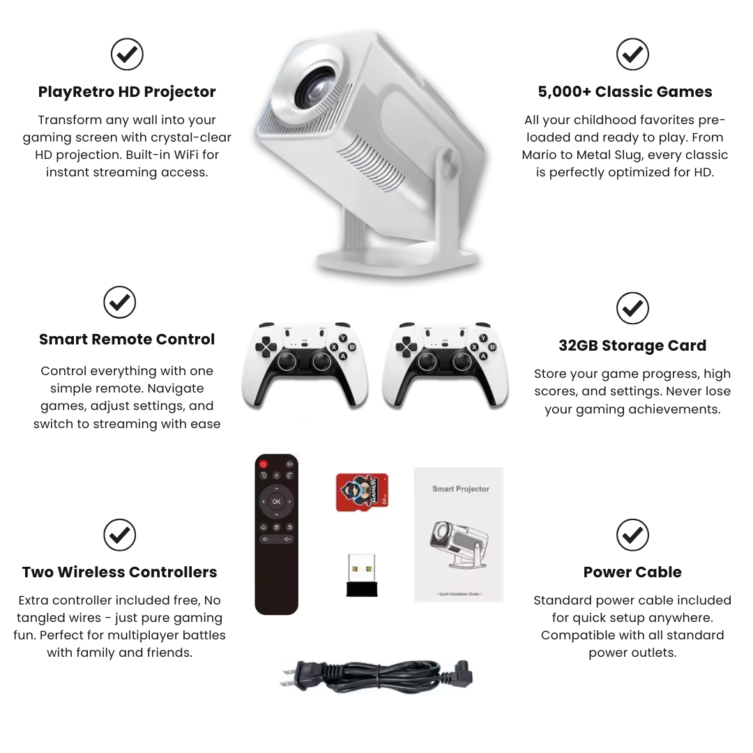 PlugnPlay Retro Game Projector
